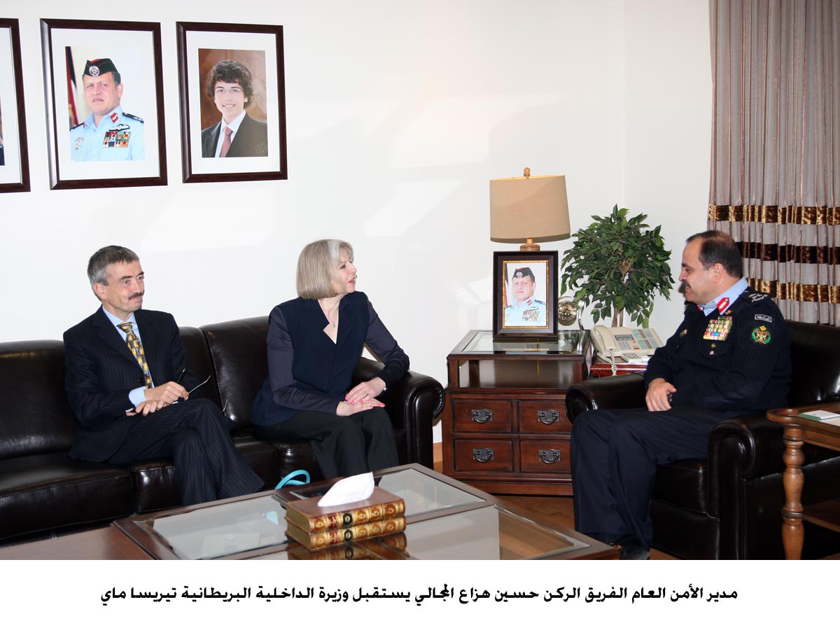 مدير الأمن يستقبل وزير الداخلية البريطانية