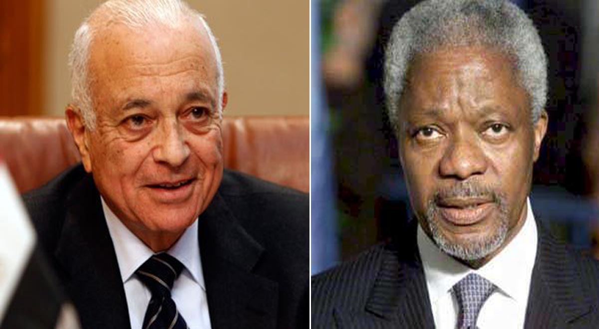 العربي يبحث مع عنان الاوضاع في سوريا