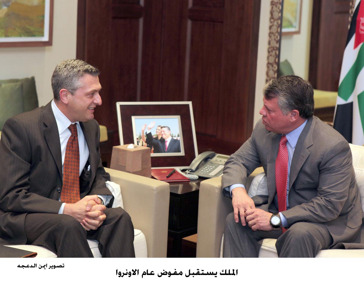 King meets UNRWA Commissioner-General