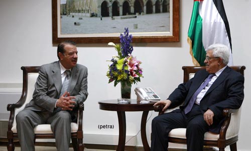 الرئيس الفلسطيني يستقبل الدغمي والوفد البرلماني المرافق