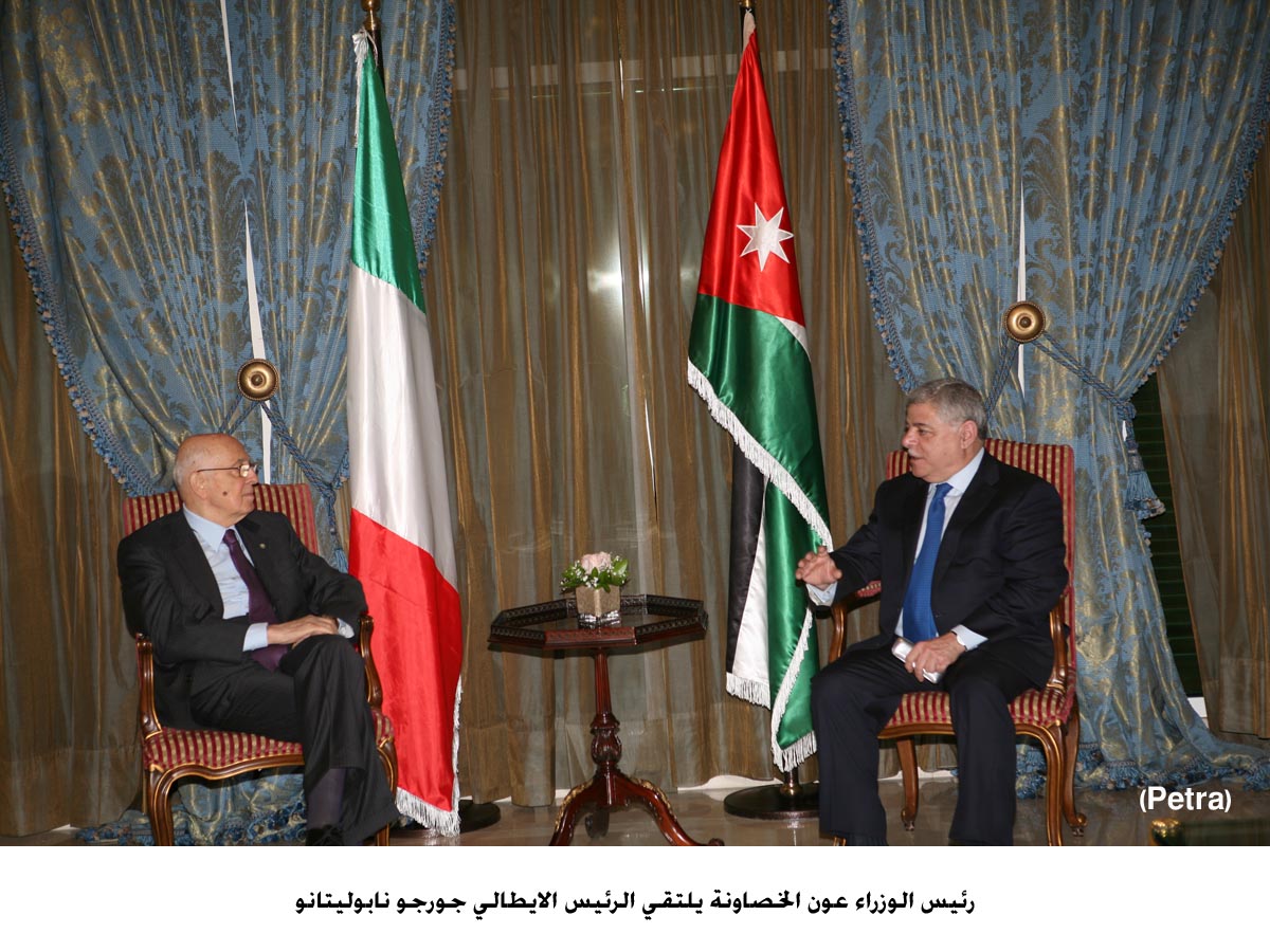 رئيس الوزراء يلتقي الرئيس الايطالي