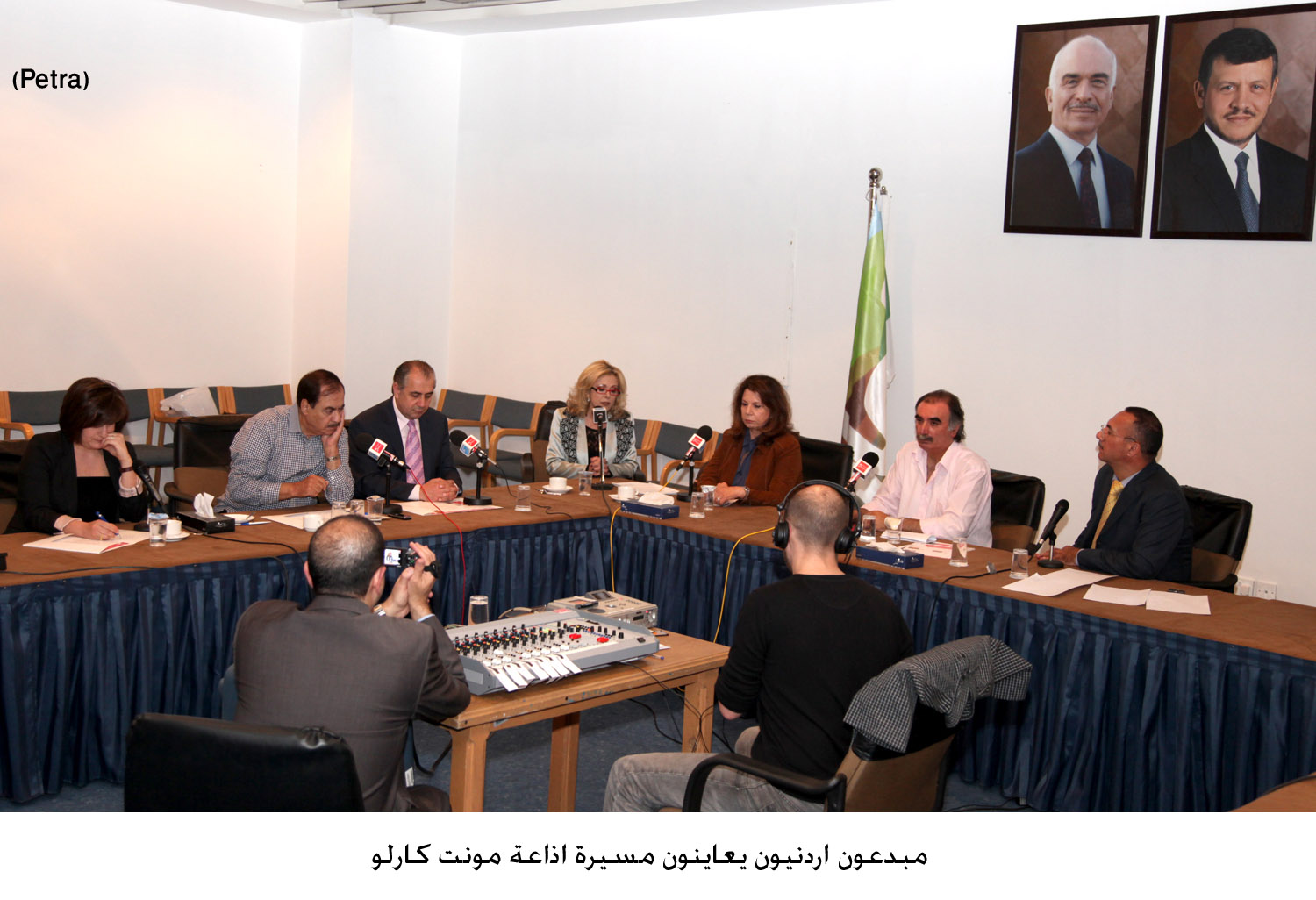 مبدعون اردنيون يعاينون مسيرة اذاعة مونت كارلو (مصور)