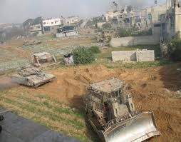 الاحتلال الاسرائيلي يتوغل في مناطق بغزة