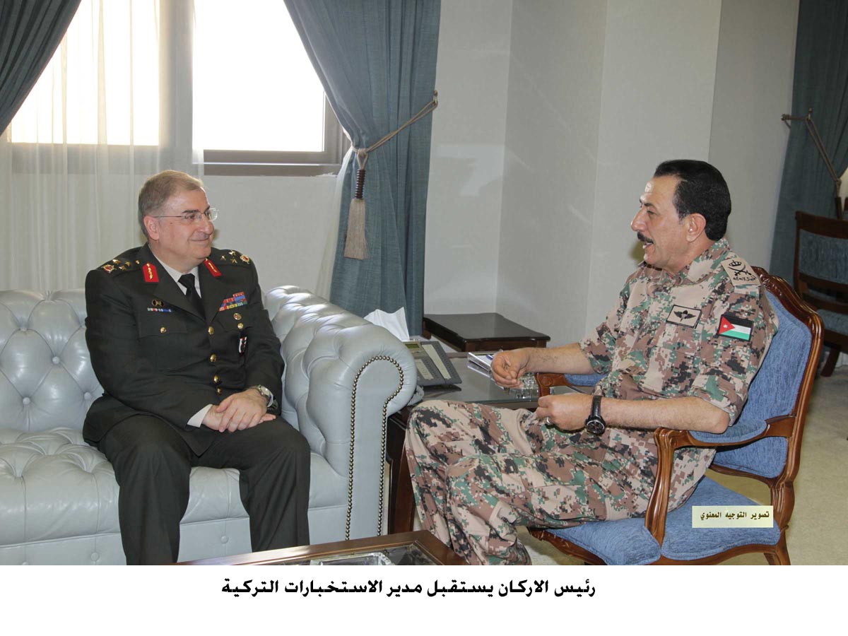 رئيس الاركان يستقبل مدير الاستخبارات التركية