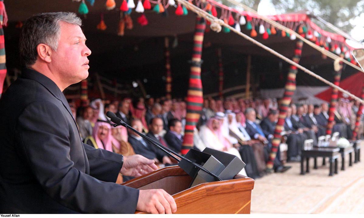 الملك : الاردن وطن كبير غني بعزائم اهله وانتمائهم الاصيل