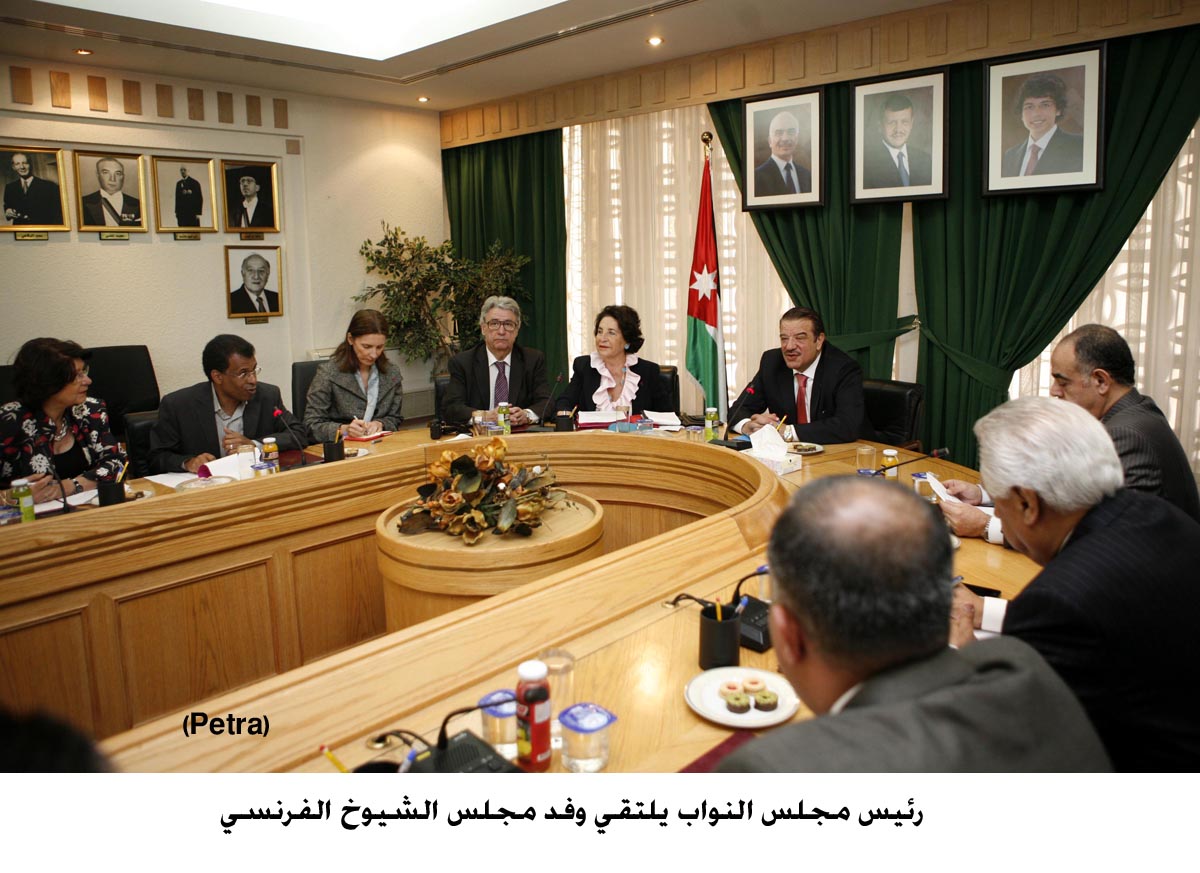 رئيس مجلس النواب يلتقي وفد مجلس الشيوخ الفرنسي