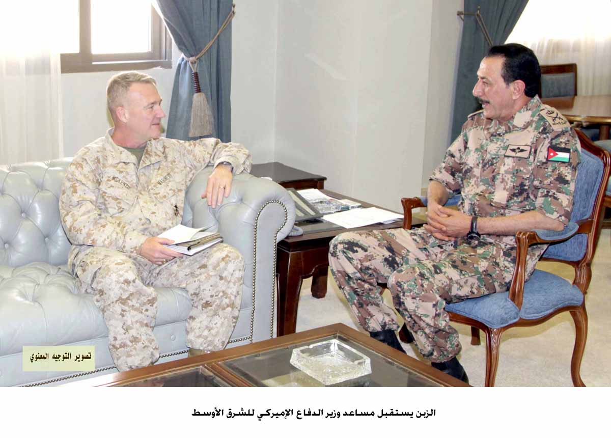 الزبن يستقبل مساعد وزير الدفاع الإميركي للشرق الأوسط