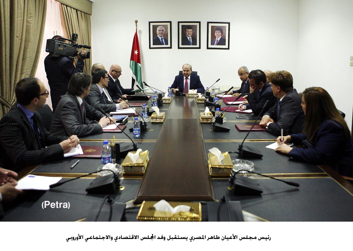 المصري يستقبل وفد المجلس الاقتصادي والاجتماعي الأوروبي