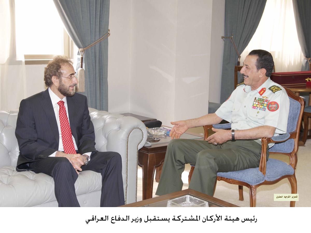 رئيس هيئة الأركان المشتركة يستقبل وزير الدفاع العراقي