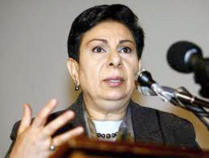 عشراوي تطالب المجتمع الدولي بانهاء الاحتلال الاسرائيلي