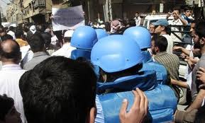 المراقبون الدوليون في سورية يزورون عددا من المشافي في حمص ودير الزور