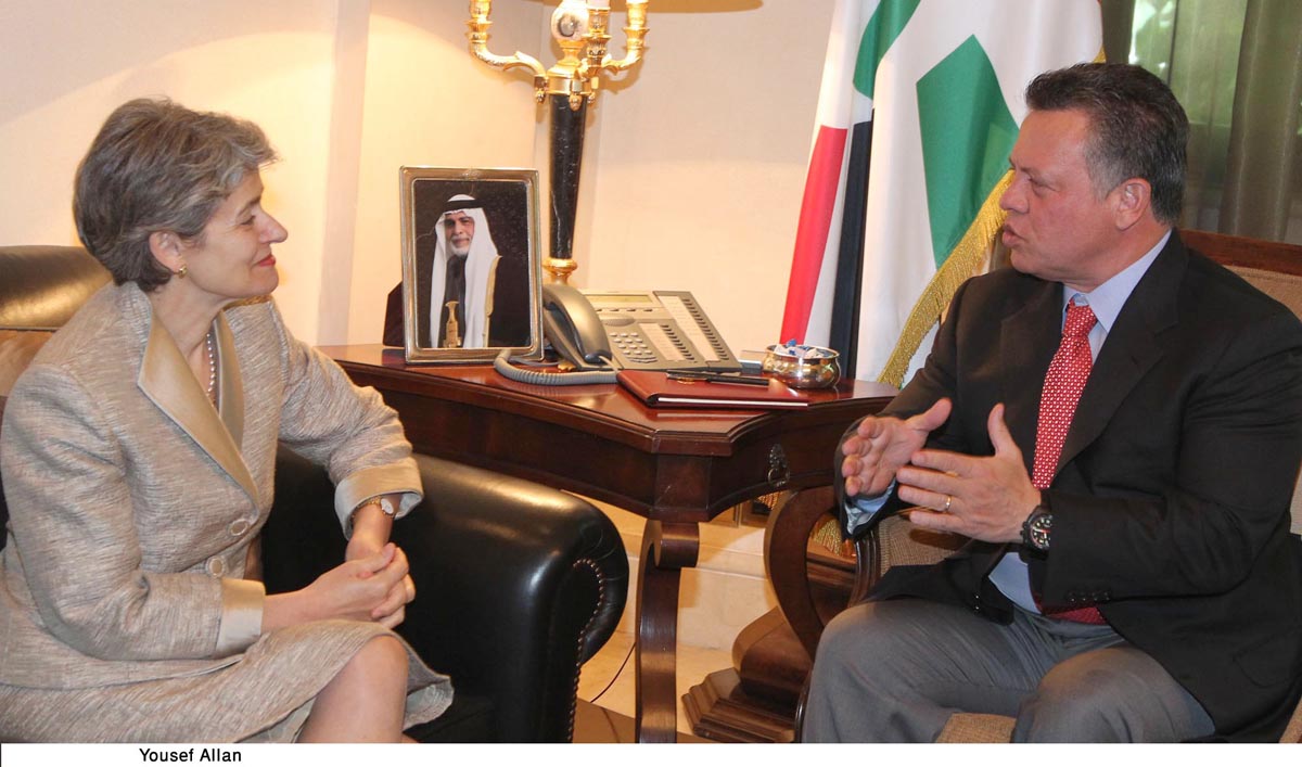 King hails UNESCO's role in enhancing peace and development