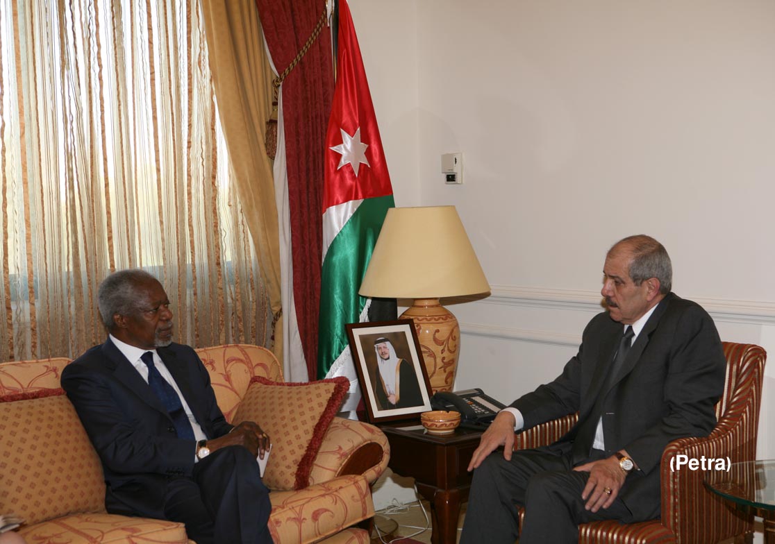 PM, Annan discuss situation in Syria