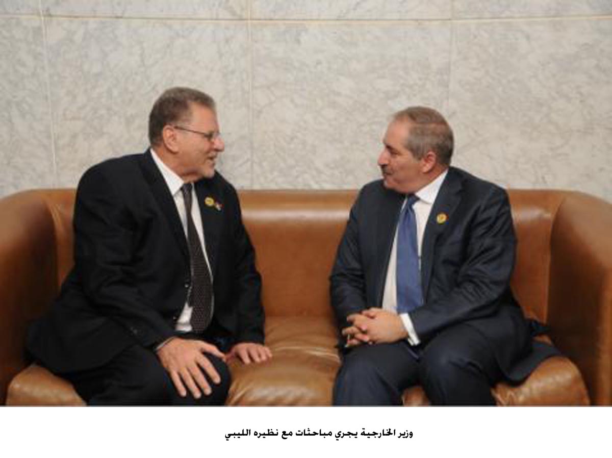 وزير الخارجية يجري مباحثات مع نظيره الليبي