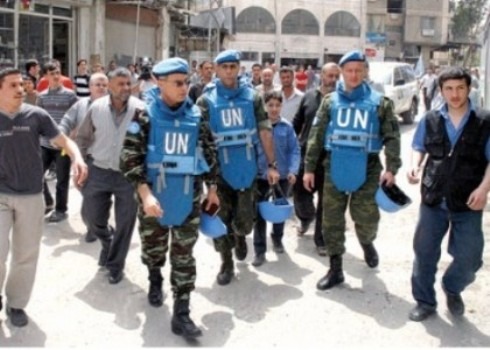 المراقبون الدوليون يواصلون جولاتهم على ريف دمشق واللاذقية