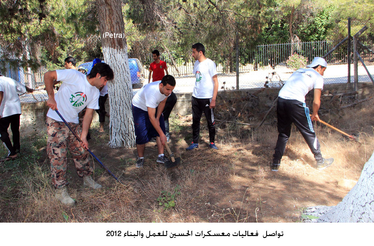 تواصل فعاليات معسكرات الحسين للعمل والبناء 2012