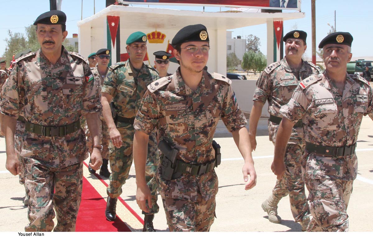 Crown Prince visits King Hussein BinTalal 40th Armored Brigade