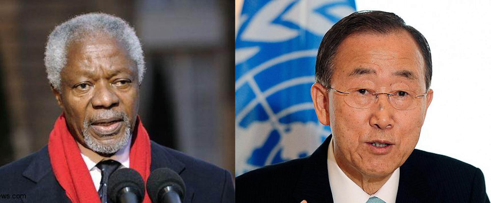 مون يبحث مع انان الاوضاع في سوريا