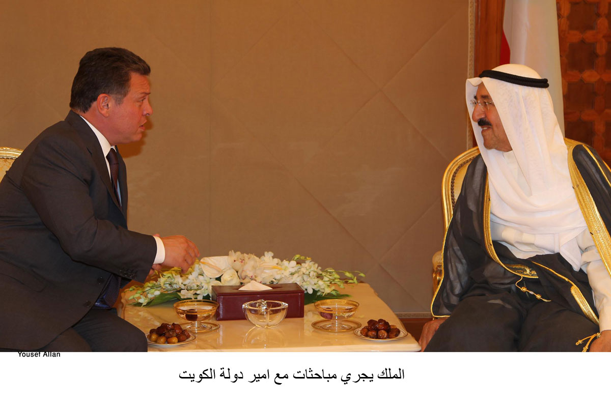 King holds talks with Emir of Kuwait