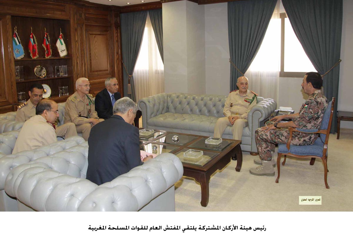 الزبن يلتقي المفتش العام للقوات المسلحة المغربية