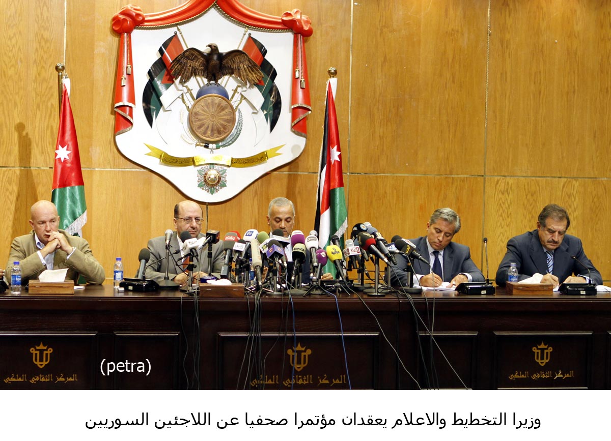 Jordan appeals for international aid to cope with Influx of Syrian refugee