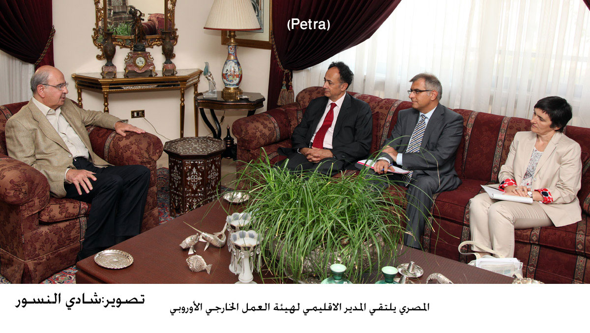 المصري يلتقي المدير الاقليمي لهيئة العمل الخارجي الأوروبي