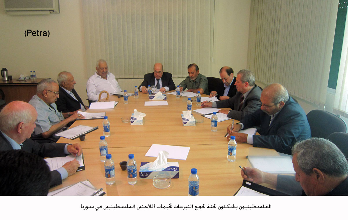 الفلسطينيون يشكلون لجنة لجمع التبرعات لمخيمات اللاجئين الفلسطينيين في سوريا