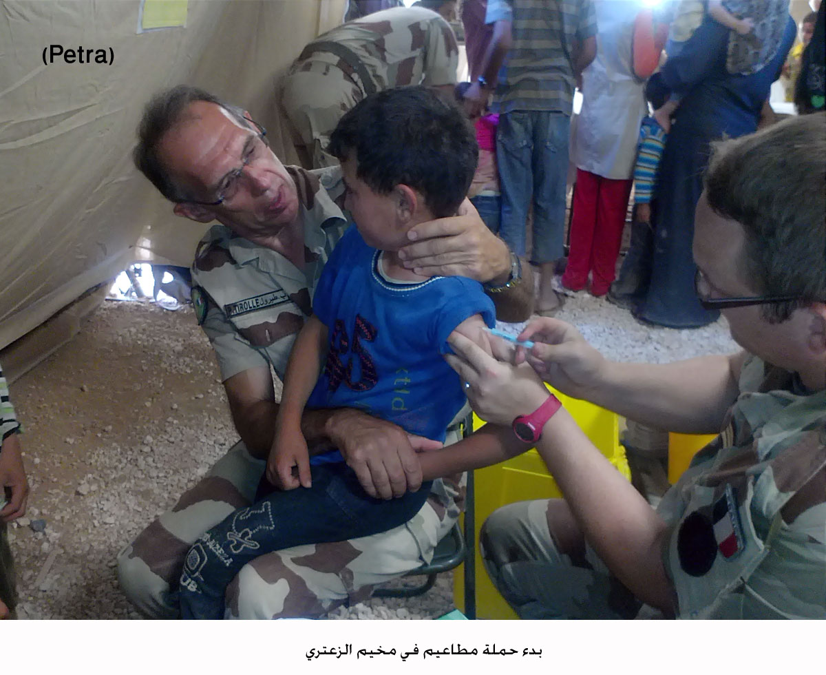 بدء حملة مطاعيم في مخيم الزعتري