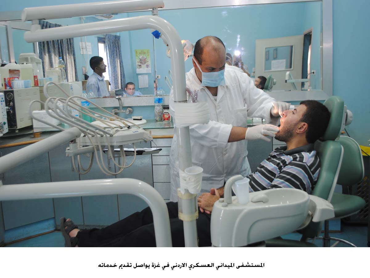 المستشفى الميداني العسكري الاردني في غزة يواصل تقديم خدماته