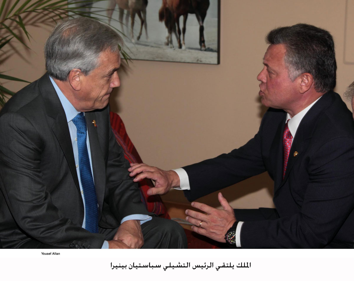 King meets presidents of Brazil, Argentina, Chile