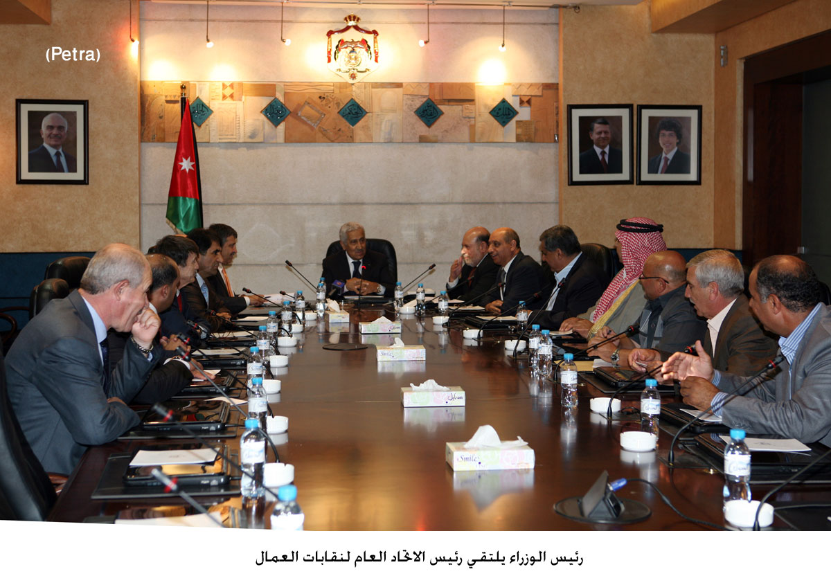 رئيس الوزراء يلتقي رئيس الاتحاد العام لنقابات العمال