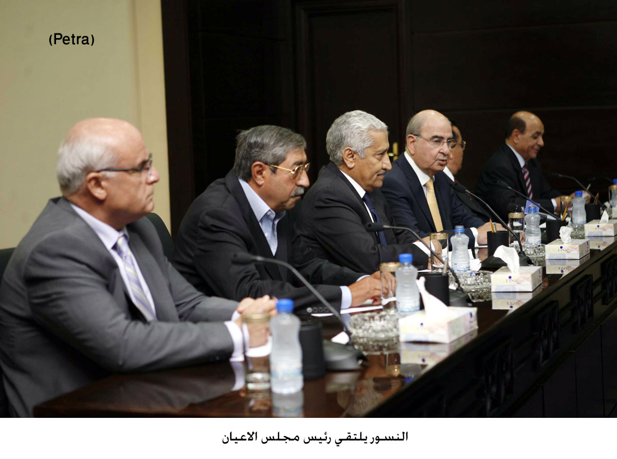 النسور يلتقي رئيس مجلس الاعيان