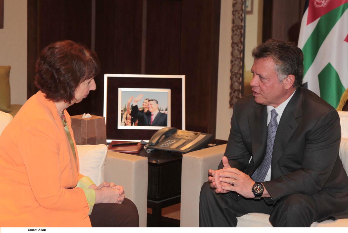 King discusses ties, region with EU official