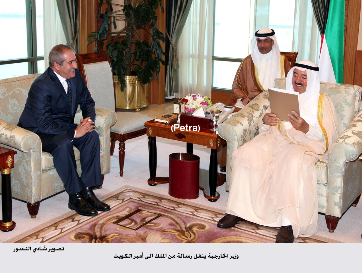 وزير الخارجية ينقل رسالة من الملك الى أمير الكويت