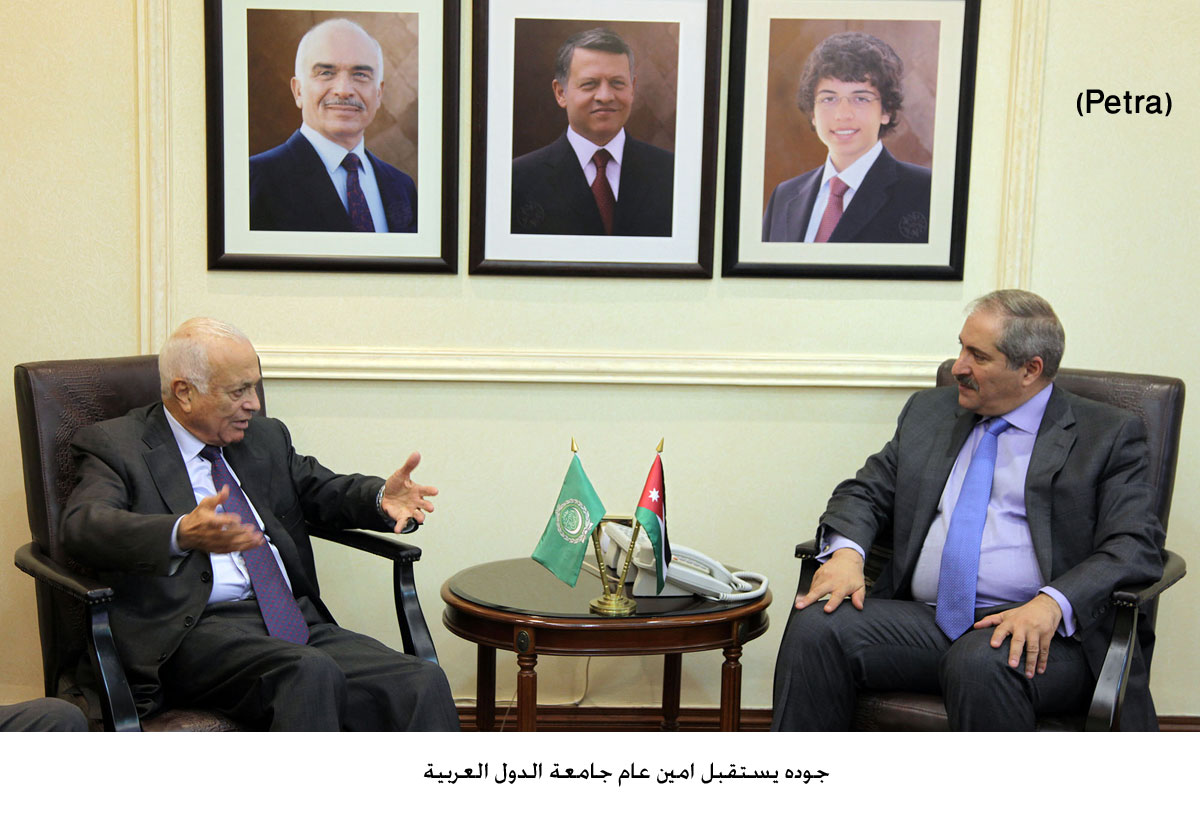 جوده يستقبل امين عام جامعة الدول العربية