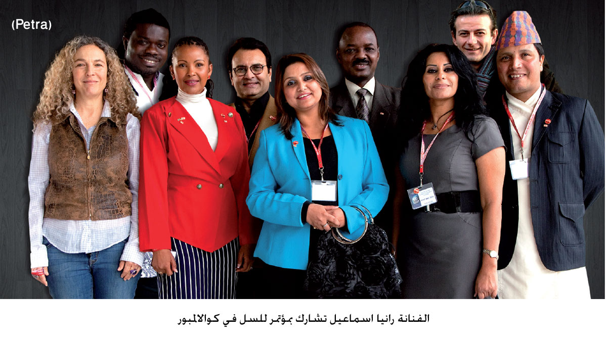 الفنانة رانيا اسماعيل تشارك بمؤتمر للسل في كوالالمبور