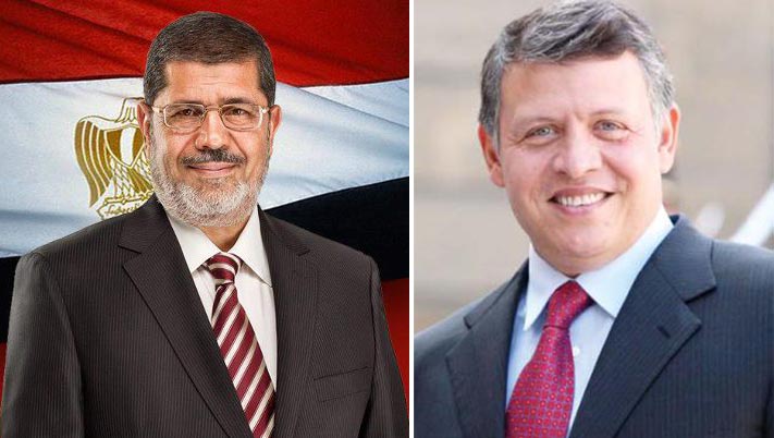 King receives phone call from Egyptian president