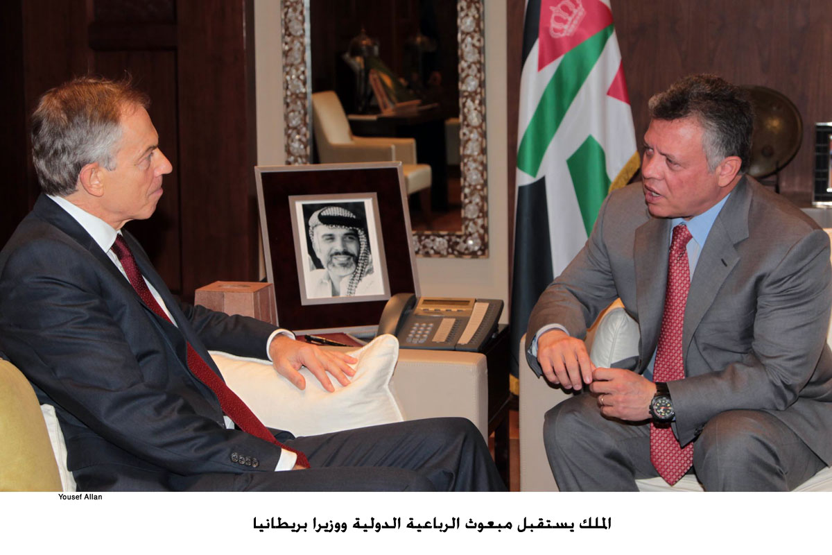 King meets international Quartet envoy