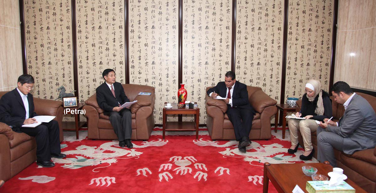 Chinese ambassador hails King's efforts to acheive peace in region