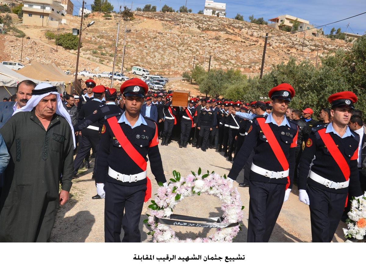 تشييع جثمان الشهيد الرقيب المقابلة