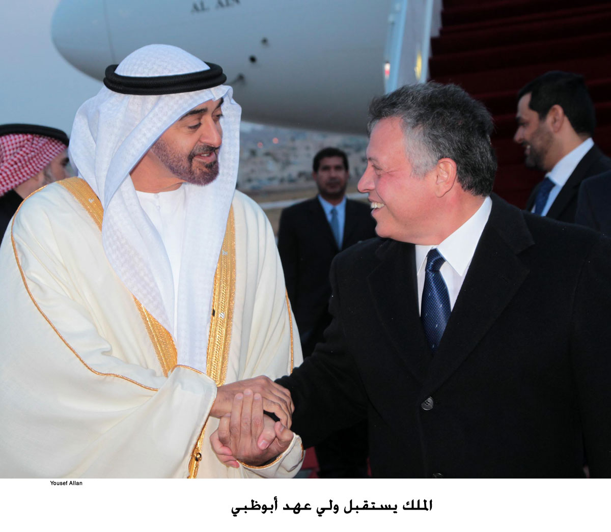 الملك يستقبل ولي عهد أبوظبي