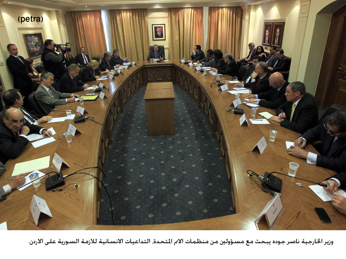 جوده يبحث مع منظمات الامم المتحدة آلية التعاون لمساعدة اللاجئين السوريين