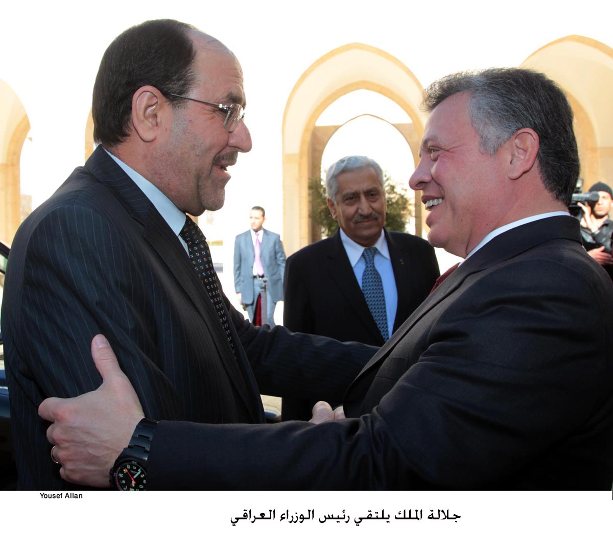 الملك يلتقي رئيس الوزراء العراقي