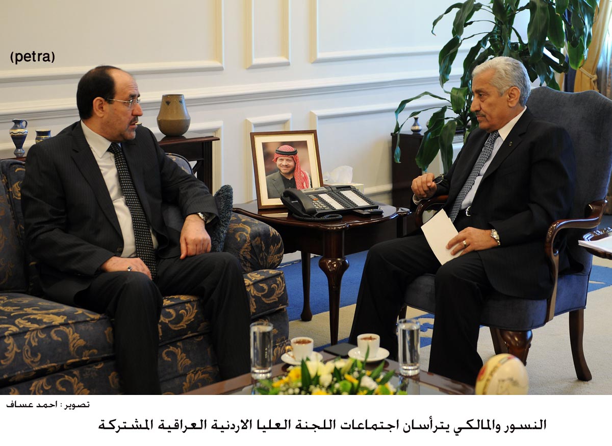 النسور والمالكي يترأسان اجتماعات اللجنة العليا الاردنية العراقية المشتركة