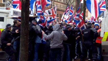 استمرار الاحتجاجات لليوم الرابع على التوالي في بلفاست البريطانية