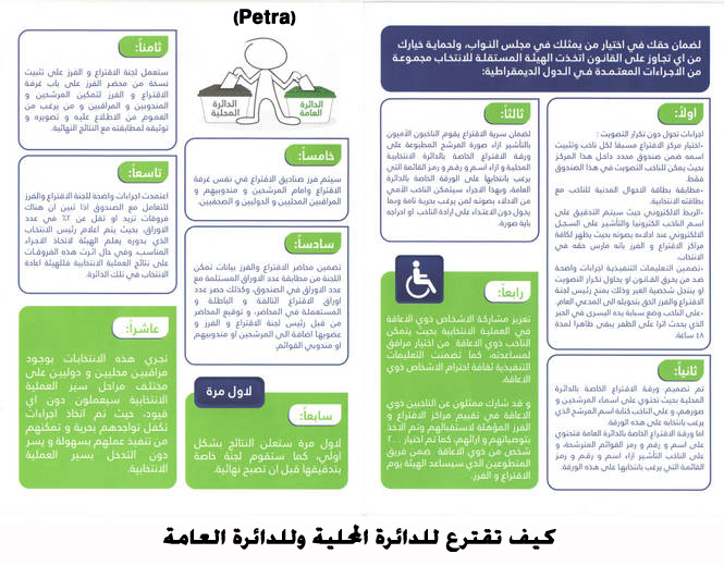 كيف تقترع للدائرة المحلية وللدائرة العامة