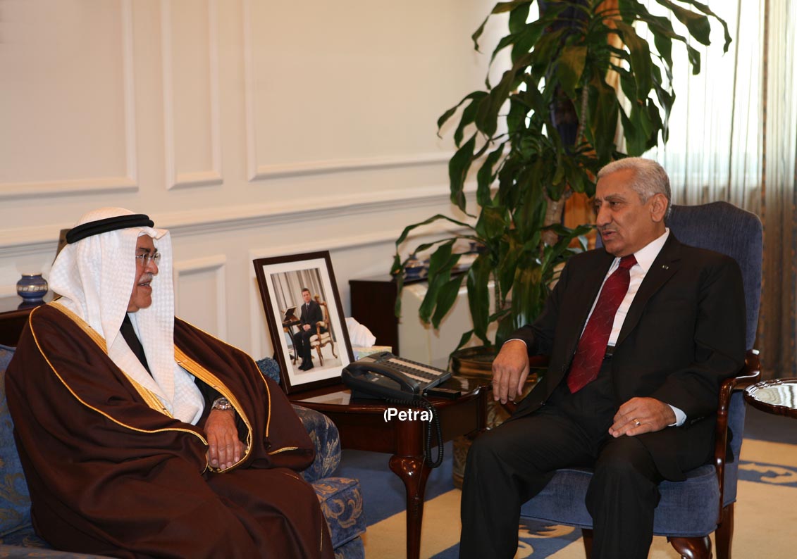 النسور يستقبل وزير البترول والثروة المعدنية السعودي