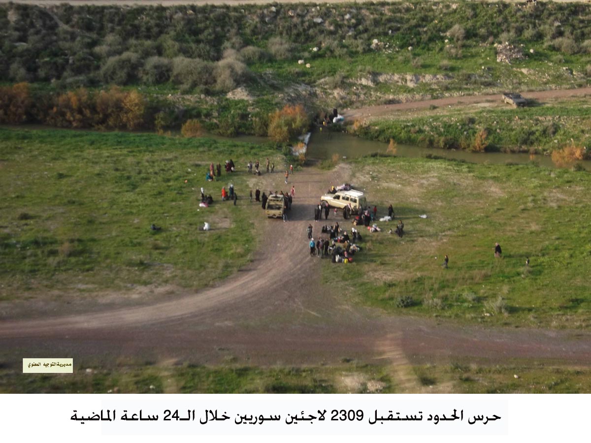 2,309 Syrian refugees enter Jordan in last 24 hours