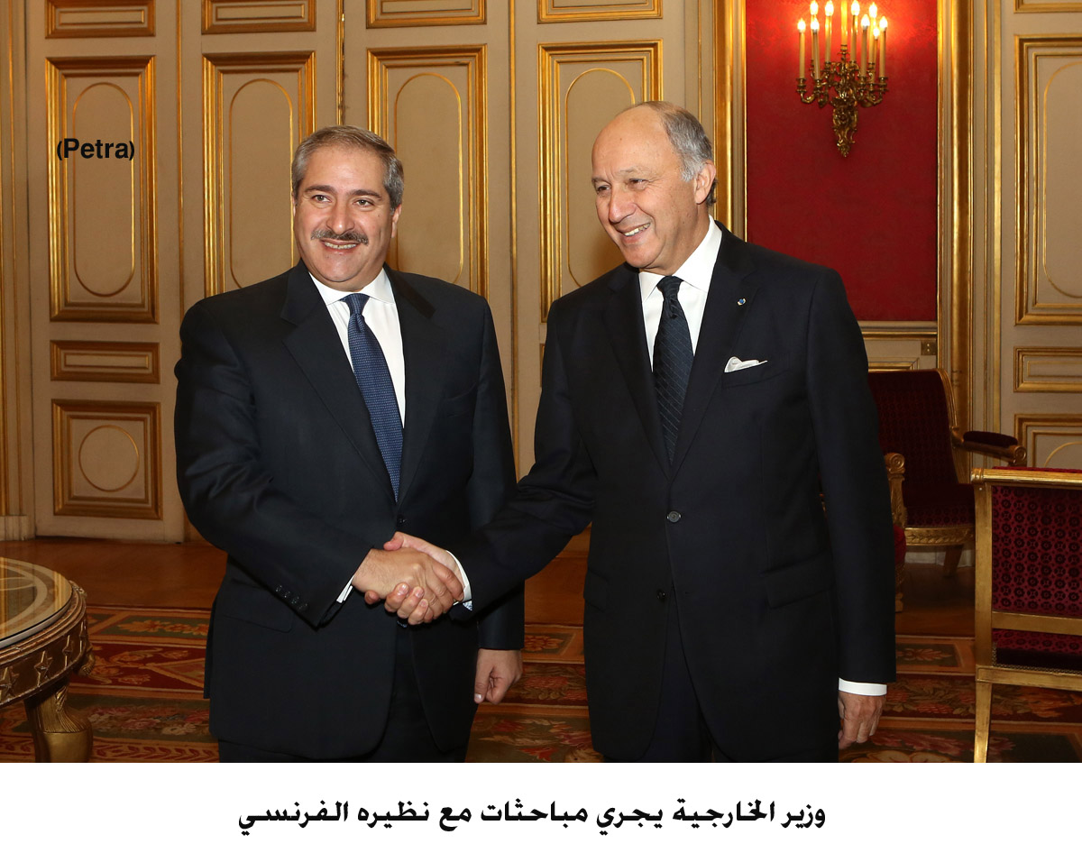 وزير الخارجية يجري مباحثات مع نظيره الفرنسي