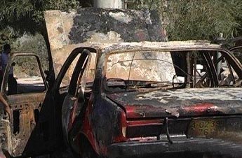 مستوطنون اسرائيليون يعتدون على مركبات المواطنين جنوبي نابلس